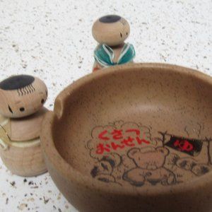 Japanese style ashtray ceramic,  vintage japanese